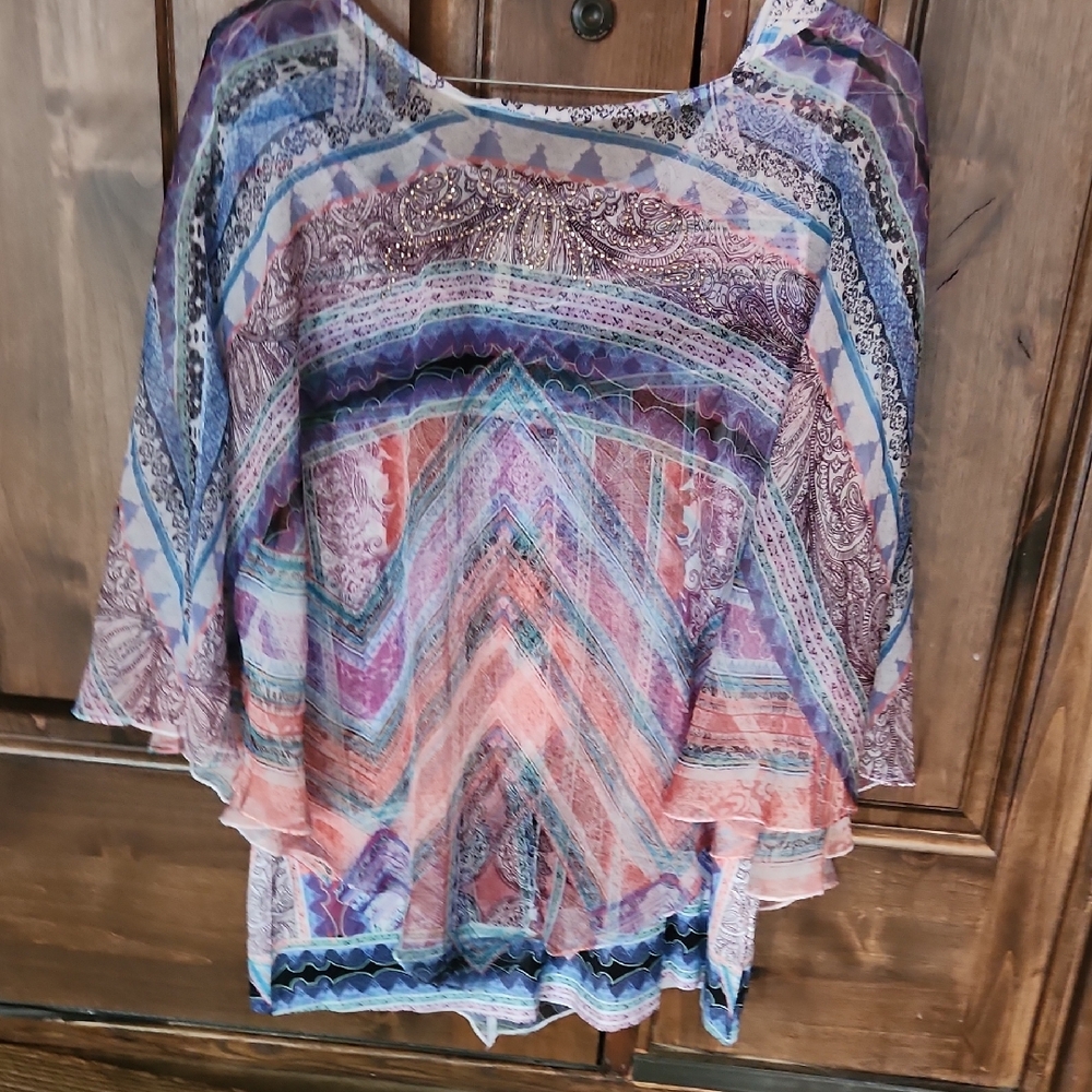 Colorful Women's Bohemian Blouse